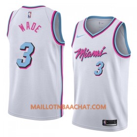 Maillot NBA Miami Heat Dwyane Wade 3 Nike City Edition Swingman - Homme
